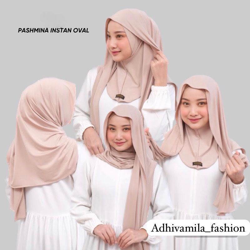 Instant HIJAB JERSEY OVAL INNER Neck Cover|| Hijab PASHMINA Instant JERSEY OVAL PLUS INNER