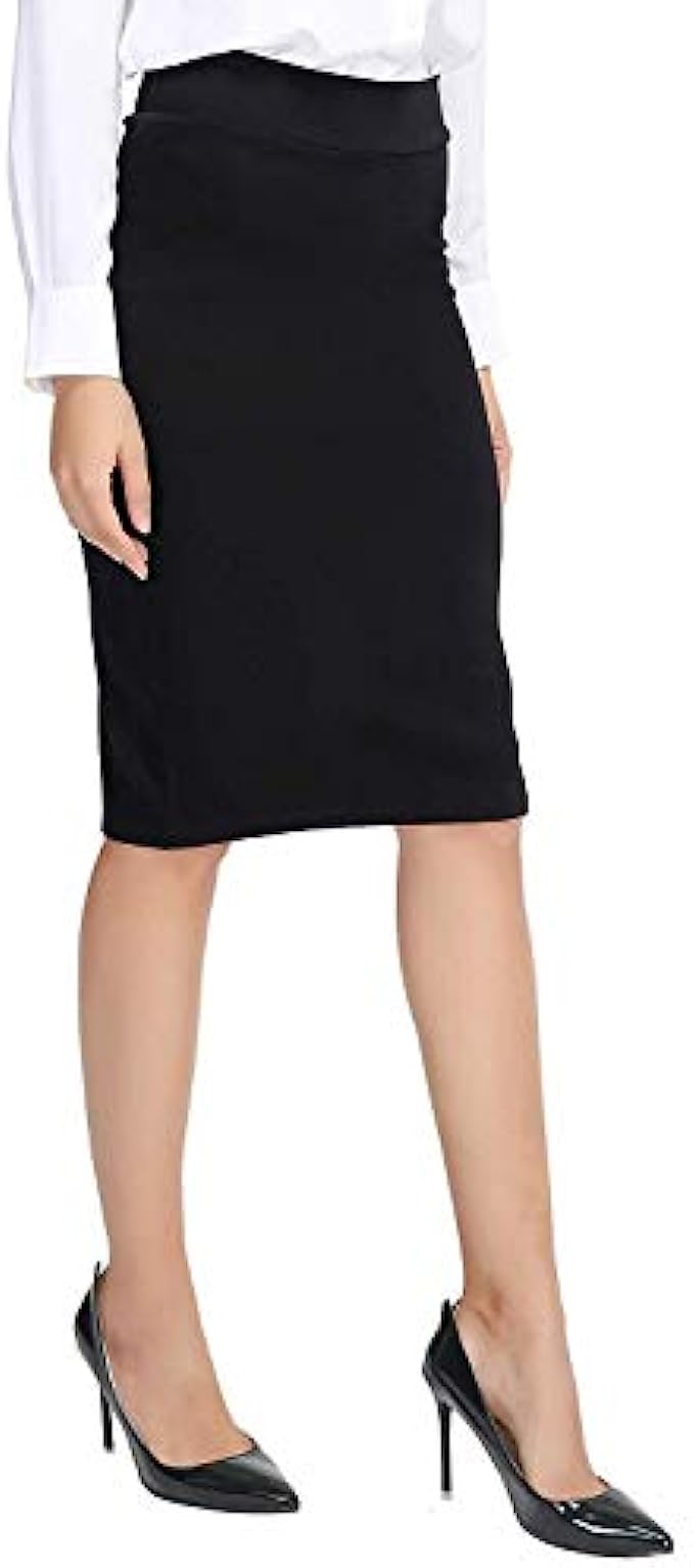 Urban CoCo Women&#039;s Elastic Waist Stretch Bodycon Midi Pencil Skirt