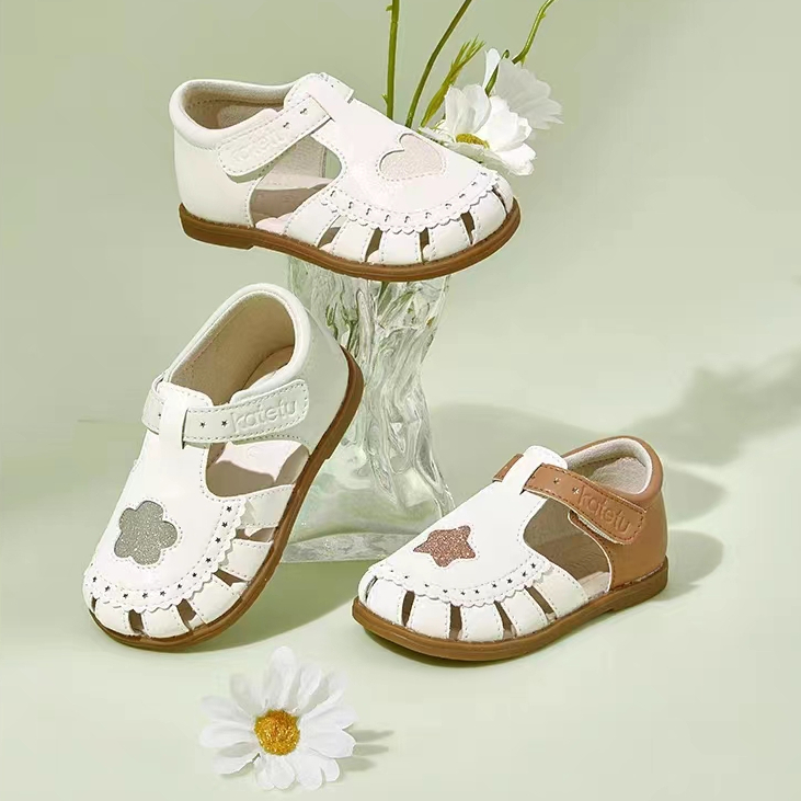 SG Seller/KATETU Girls&#039; princess shoes children&#039;s leather shoes non slip breathable soft soles