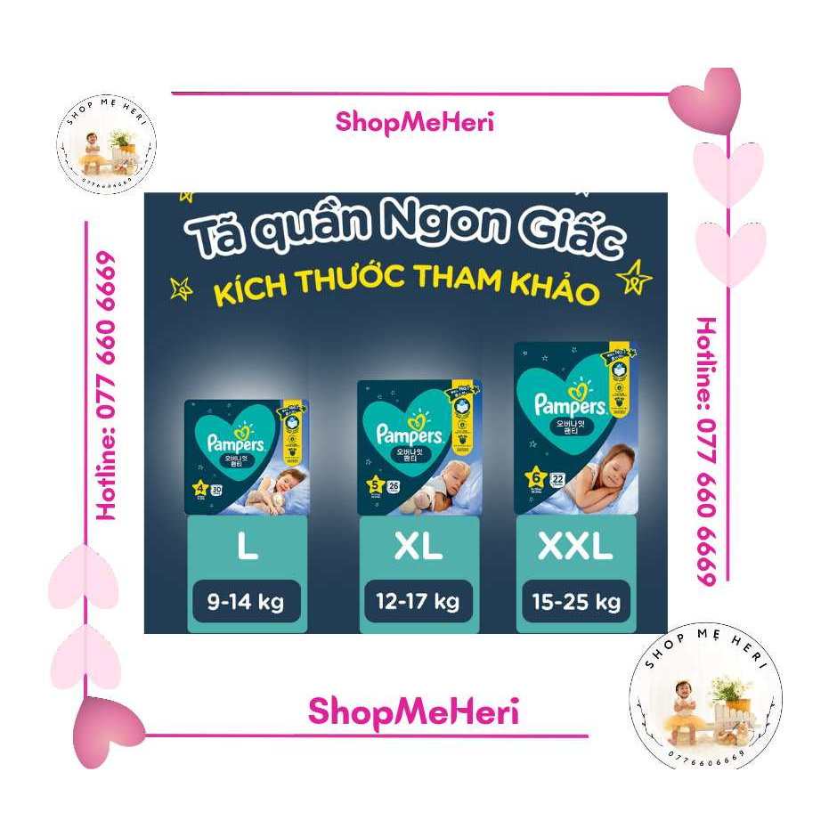 Delicious Pampers Diaper Pants L30 / XL26 / XXL22