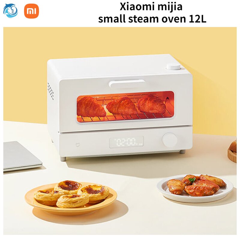 Xiaomi Mijia Mi home Smart Steam Small Oven 12L Household Multifunctional Desktop Baking Intelligent Temperature Control All-In-gift&amp